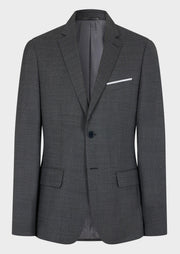 Veste de costume grise prince de Galles — vue 8. Soniel Paris.
