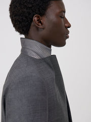 Veste de costume grise prince de Galles — vue 7. Soniel Paris.