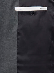 Veste de costume grise prince de Galles — vue alternative. Soniel Paris.