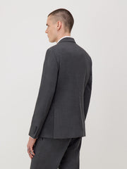 Veste de costume grise — vue de profil. Soniel Paris.