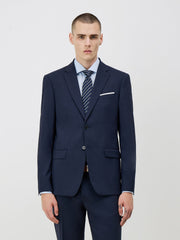 Veste de costume bleu marine, vue portée de face