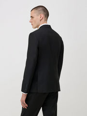 Veste de costume noire — vue portée de trois-quarts dos