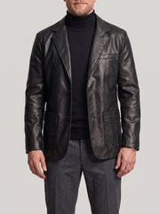 Veste à revers et poches apparentes