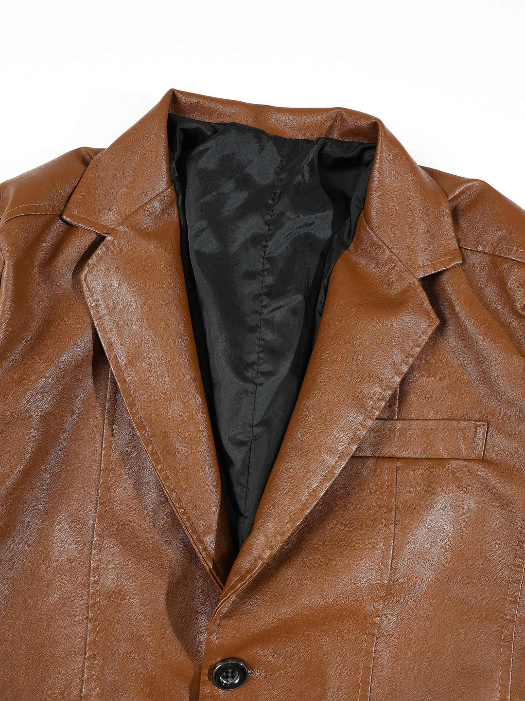 Veste à revers et poches apparentes