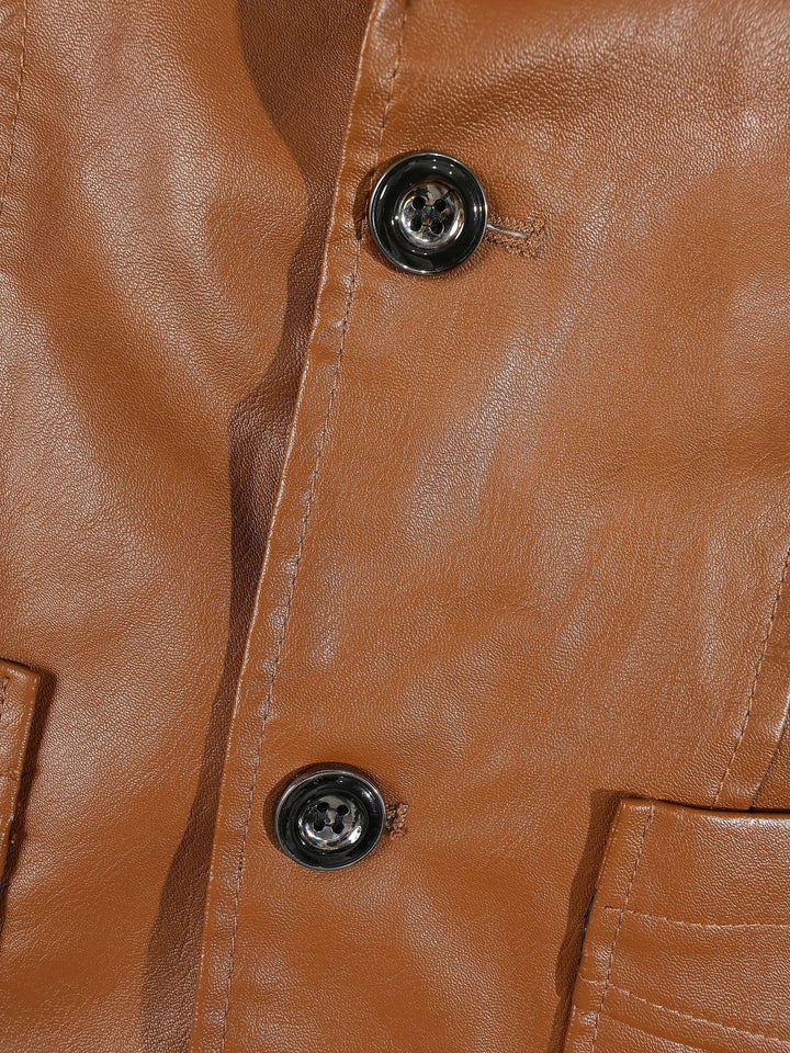 Veste à revers et poches apparentes