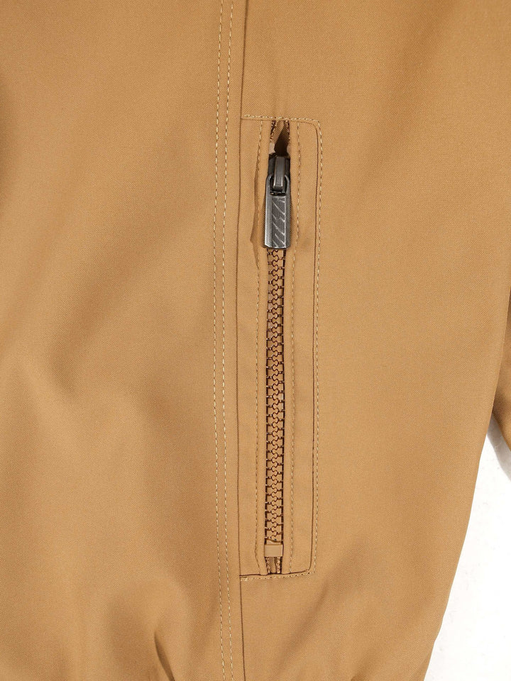 Veste zippée à col rabattu