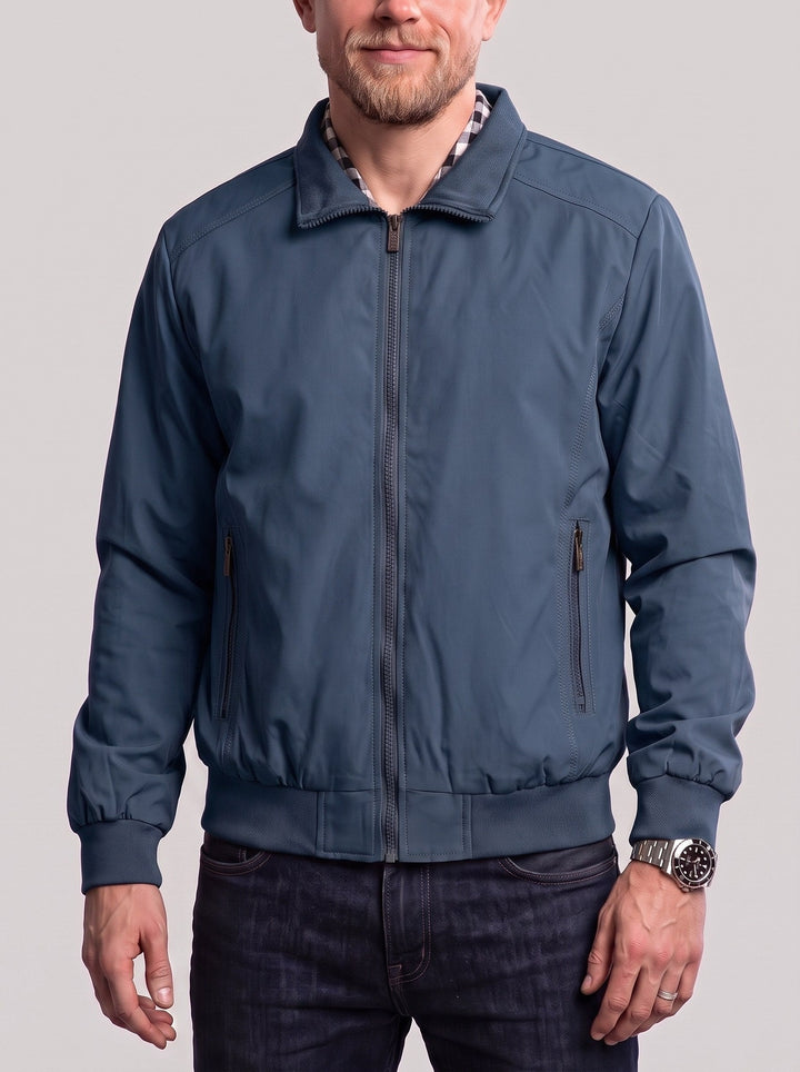 Veste zippée à col rabattu