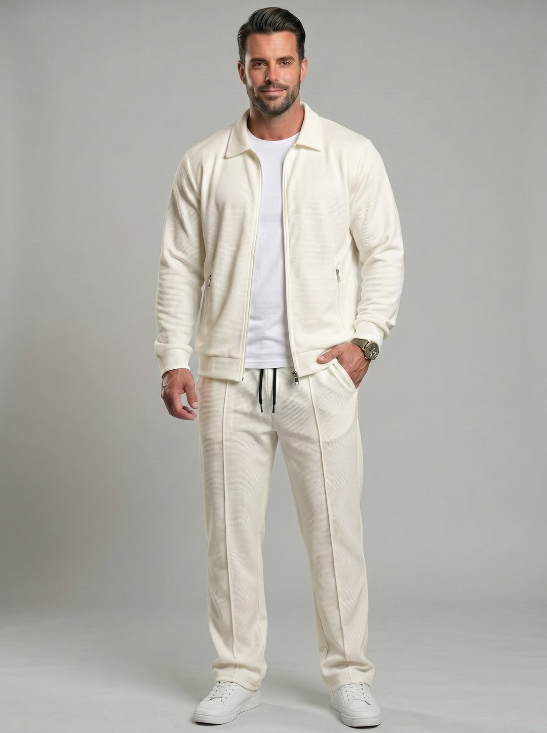 Veste zippée à ligne épurée