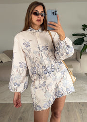 Ensemble chemise short floral